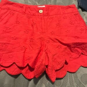Red shorts very comfortable